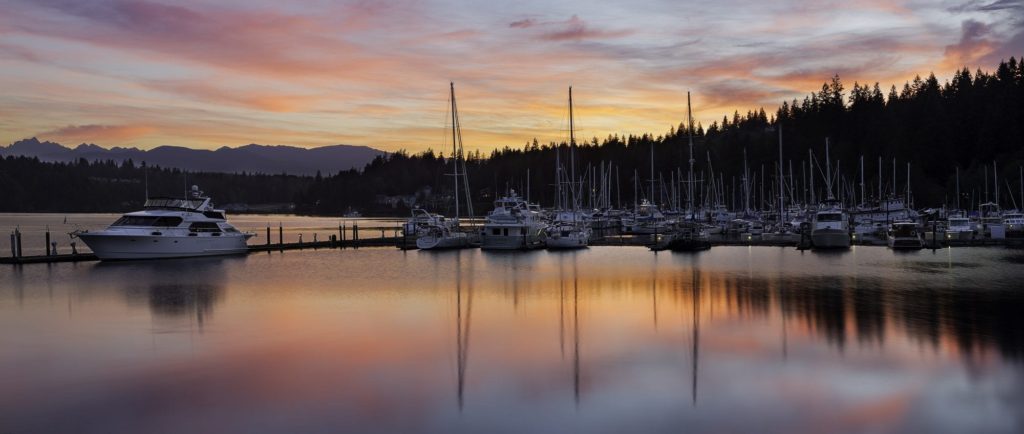 Marina, Sunrise, Boating, Active Lifestyle, Olympic Peninsula