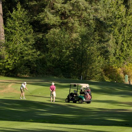 Golfers, Retirement Community, Golf Course