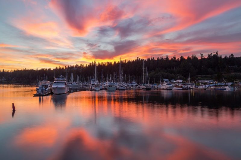 Sunrise, Olympic Peninsula, Resort, Marina