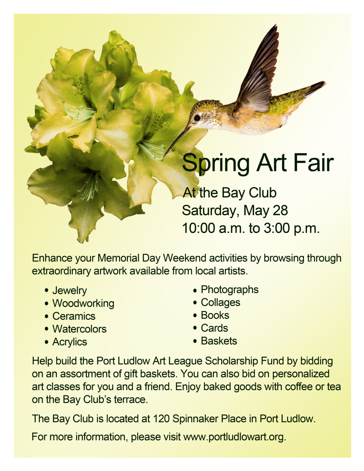 PLAL Spring Art Fair 2022 V2 Port Ludlow Resort