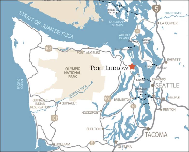Map of the Olympic Peninsula area