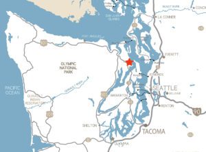 Map of Olympic Peninsula